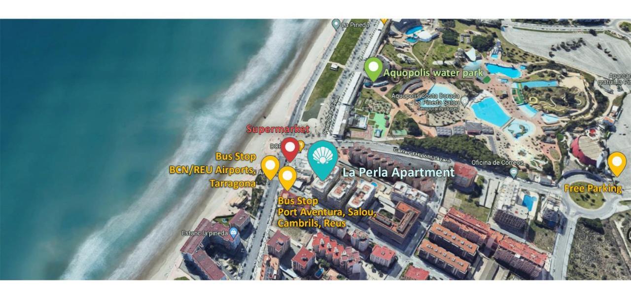 La Perla Apartment, Paradis Park, La Pineda - Atico 1ª Linea - Solarium - Wifi - Piscina Εξωτερικό φωτογραφία